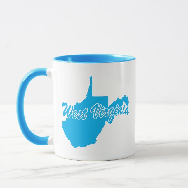 Caneca Shape Mug do Estado da Virgínia Ocidental (Esquerda)