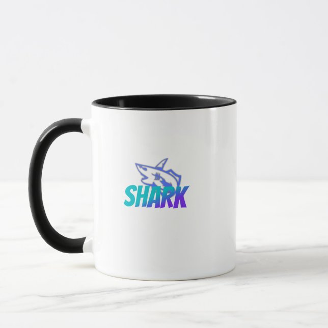 Caneca Shark  | Bold Ocean Predator Design for Gym & Gift (Esquerda)