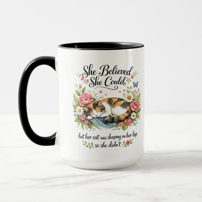 Caneca She Believed She Could |Motivational for Co-Worker (Esquerda)