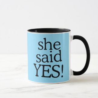Caneca She Said Yes!!!!! | Engagement Celebration Design
