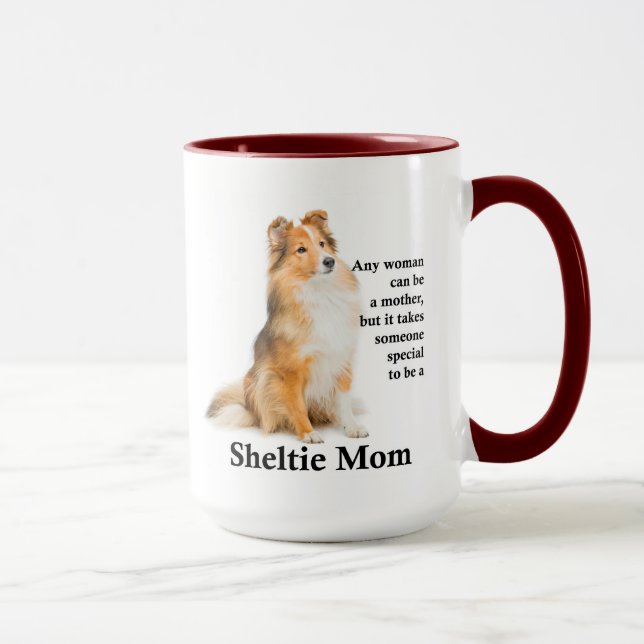 Caneca Sheltie Mãe Mug (Direita)
