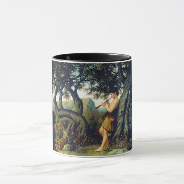 Caneca Shepherd Boy tocando flauta (Centro)