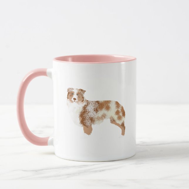Caneca Shepherd Red Merle Mug (Esquerda)