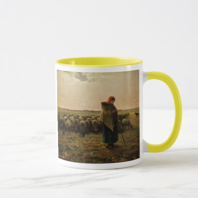 Caneca Shepherdess com seu rebanho, 1863 (Direita)