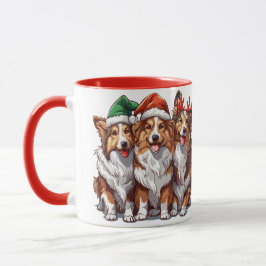 Caneca Shetland Sheepdog do Natal