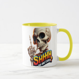 Caneca SHHH. Ninguém Cheira A Mensagem De Assombração