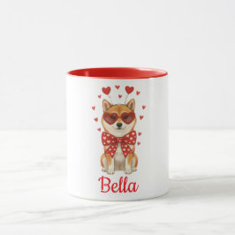 Caneca Shiba Inu dog coffee mug valentines day 2026