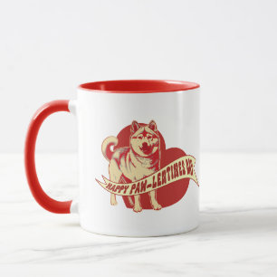 Caneca Shiba Inu Pawlentine's Day Mug