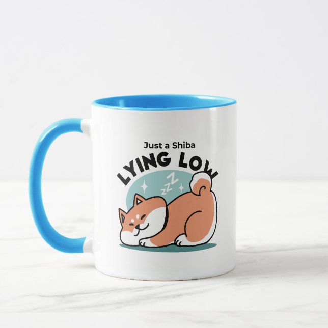 Caneca Shiba Inu Relaxa Arte: Apenas uma Shiba Mentira Ba (Esquerda)
