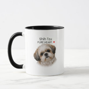 Caneca Shih Tzu Coração Puro – Presente para Amant