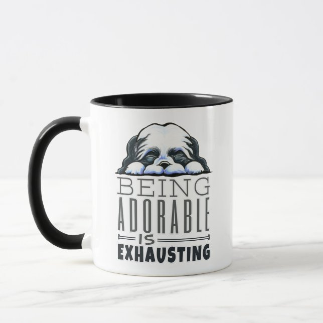 Caneca Shih Tzu Sendo Adorável (Esquerda)