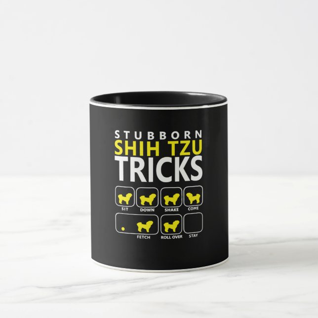 Caneca Shih Tzu | Truques Shih Tzu Stubborn (Centro)