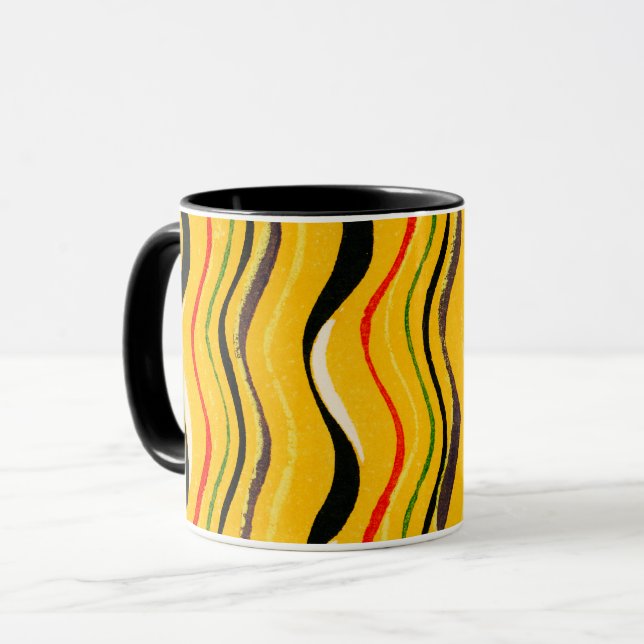 Caneca Shima-Shima, colorful pattern, (Frente Esquerda)