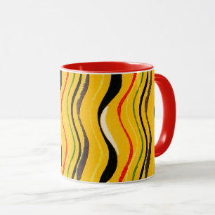 Caneca Shima-Shima, padrão colorido,
