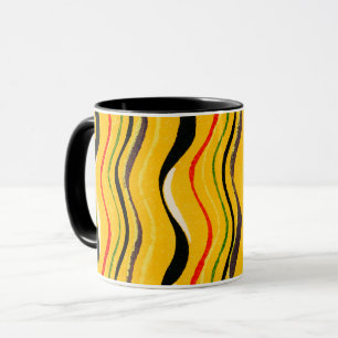 Caneca Shima-Shima, padrão colorido,