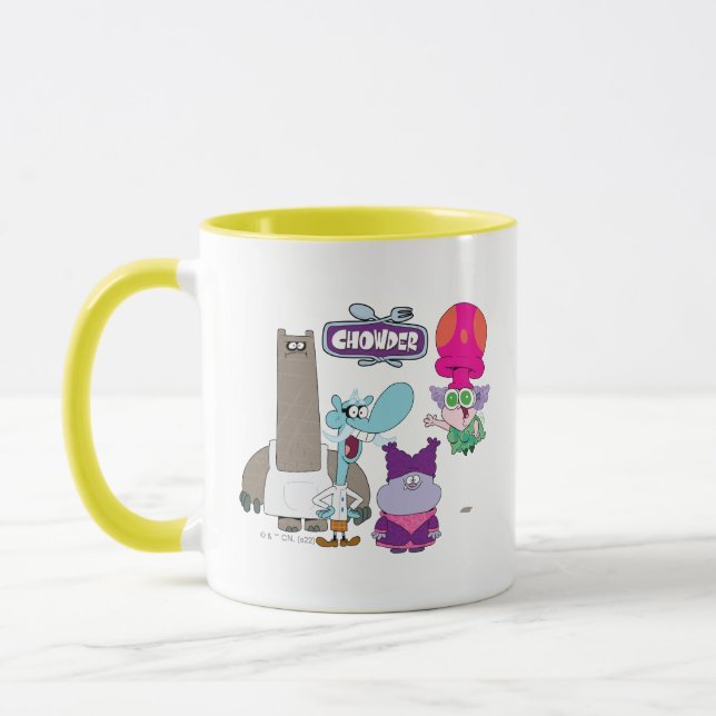 Caneca Shnitzel, Mung, Chowder e Truffles (Esquerda)