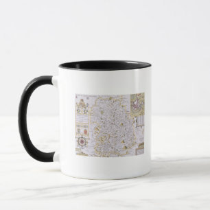 Caneca Shropshyre, gravado por Jodocus Hondius