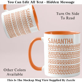 Caneca Shud Du Fuh Cup e Nome Mensagem Oculta 138OW Engra