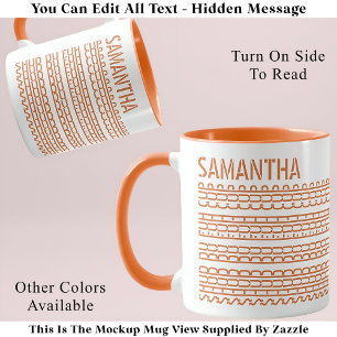 Caneca Shud Du Fuh Cup e Nome Mensagem Oculta 138OW Engra