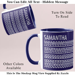 Caneca Shud Du Fuh Cup e Nome Mensagem oculta 138WB Engra