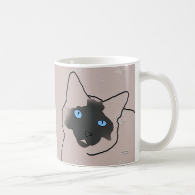Caneca Siamese do gatinho (Direita)