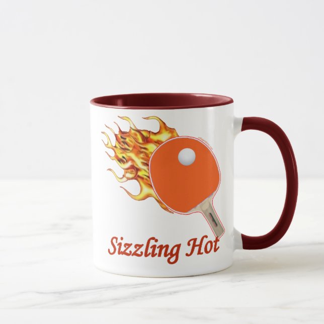Caneca Sibilo flamejante quente crepitante Pong (Direita)