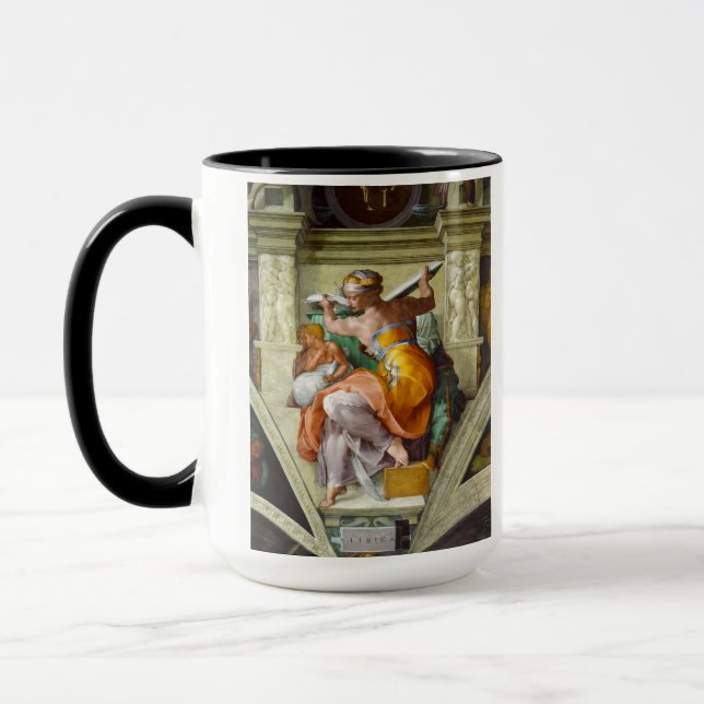 Caneca Sibyl Líbia por Michelangelo (Esquerda)