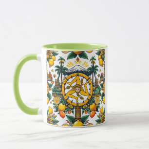 Caneca Sicilian Trinacria Design