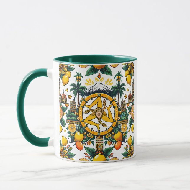Caneca Sicilian Trinacria Design (Esquerda)