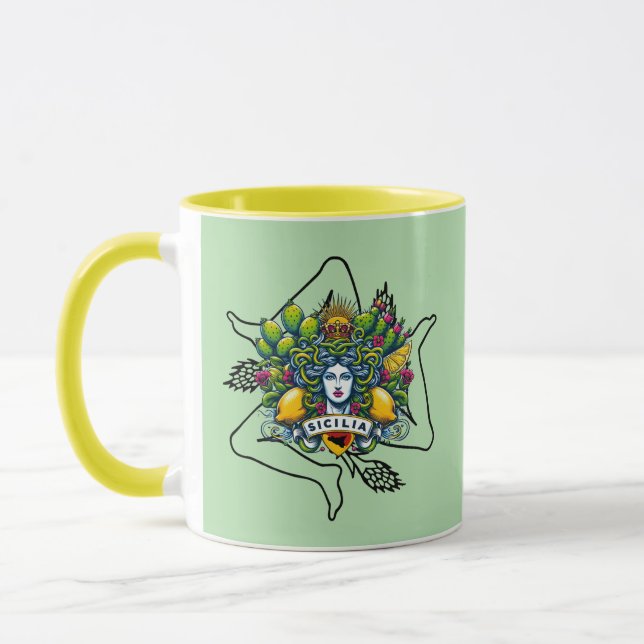 Caneca Sicilian Trinacria   Mug (Esquerda)