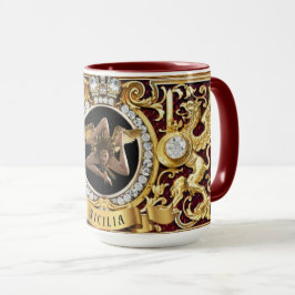 Caneca Siciliana Medusa Trinacria Gift Mug
