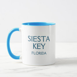 Caneca Siesta Key Florida Coffee Mug