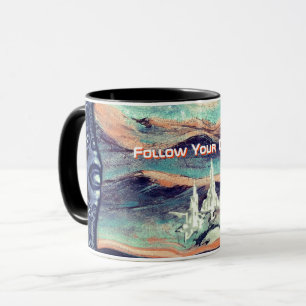 Caneca Siga seu sonho até a Cidade Futura da Luz