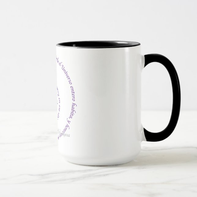 Caneca Significado de Namaste en Espanol (Direita)