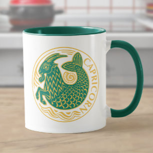 Caneca Signo de Capricórnio do Zodíaco