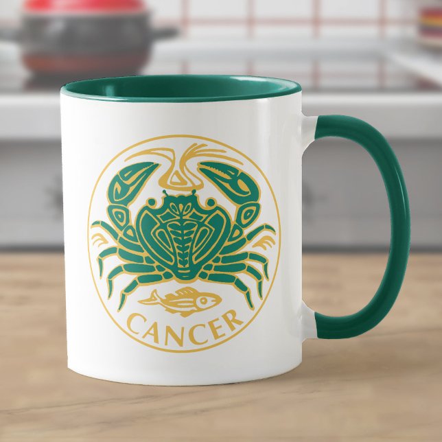 Caneca Signo do Zodíaco Câncer (Criador carregado)