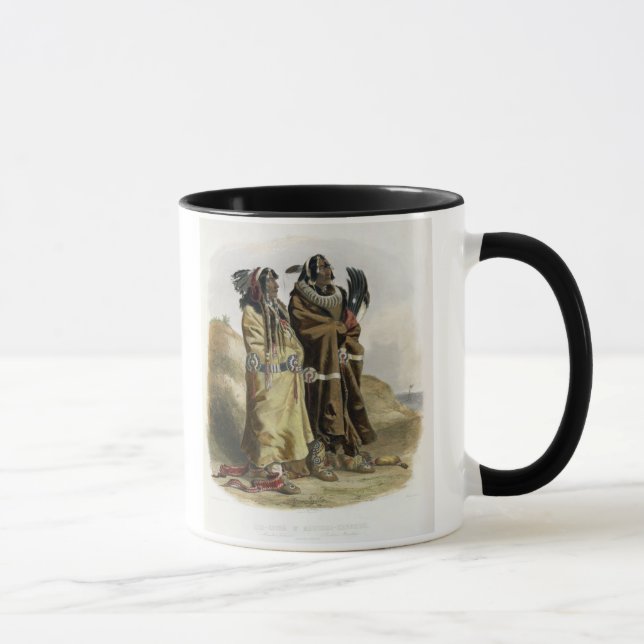 Caneca Sih-Chida e Mahchsi-Karehde, indianos de Mandan, (Direita)