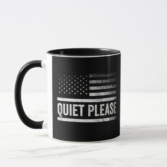 Caneca Silêncio, Trump Harris Debate Presidente (Esquerda)