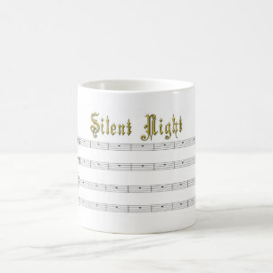 Caneca silenciosa da música da noite