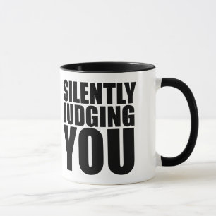 Caneca Silencioso te julgando