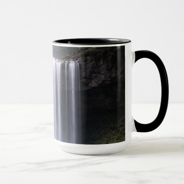 Caneca Silent Forest Waterfall – Calm Nature Landscape (Direita)