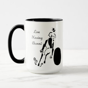 Caneca Silhouette Cowgirl Barrel Racing
