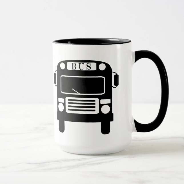 Caneca Silhouette Mug do Melhor Driver de Barramento (Direita)