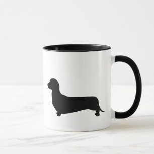 Caneca Silhueta básica do Dachshund