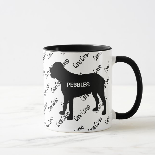 Caneca Silhueta Cane Corso PERSONALIZADA (Direita)