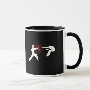 Caneca Silhueta da energia das artes marciais