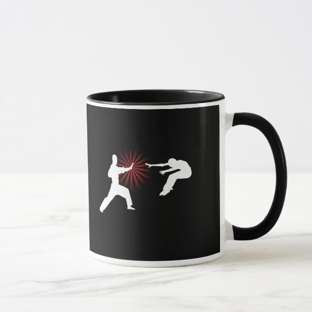 Caneca Silhueta da energia das artes marciais (Direita)