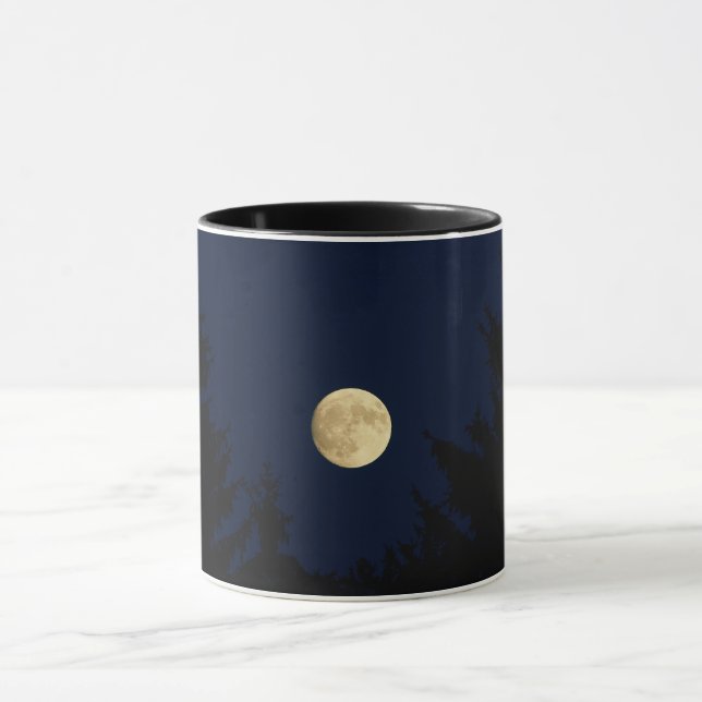 Caneca Silhueta da Floresta e Lua Mística - Mini (Centro)