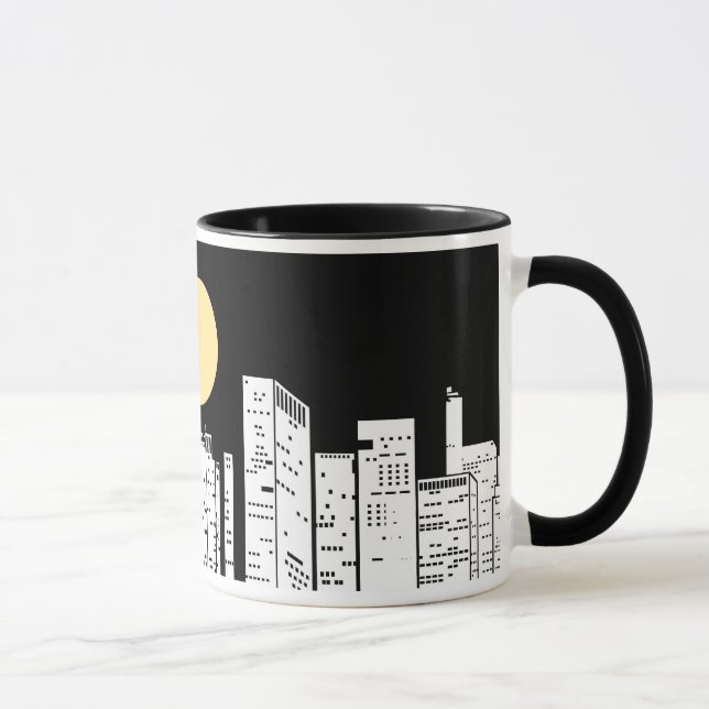 Caneca Silhueta da skyline de New York (Direita)