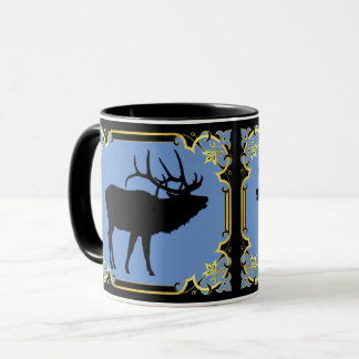 Caneca Silhueta de borboleta preta de touros 